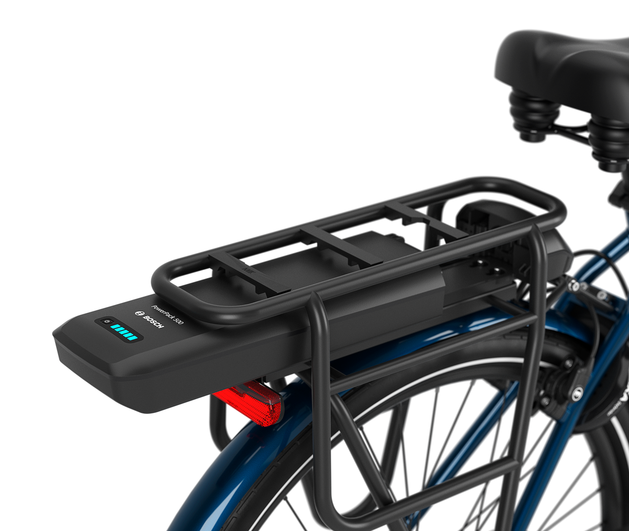 Choose the battery that's right for you Gazelle HeavyDutyNL C5 HMB E-bike low-step ink blue