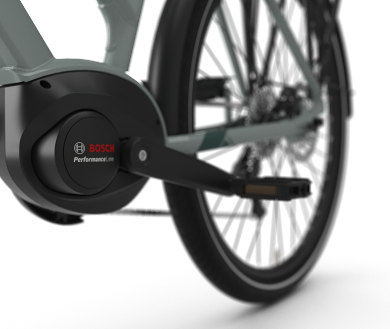 Powerful, mid-drive motor Gazelle Medeo T9 HMB E-bike low-step light olive