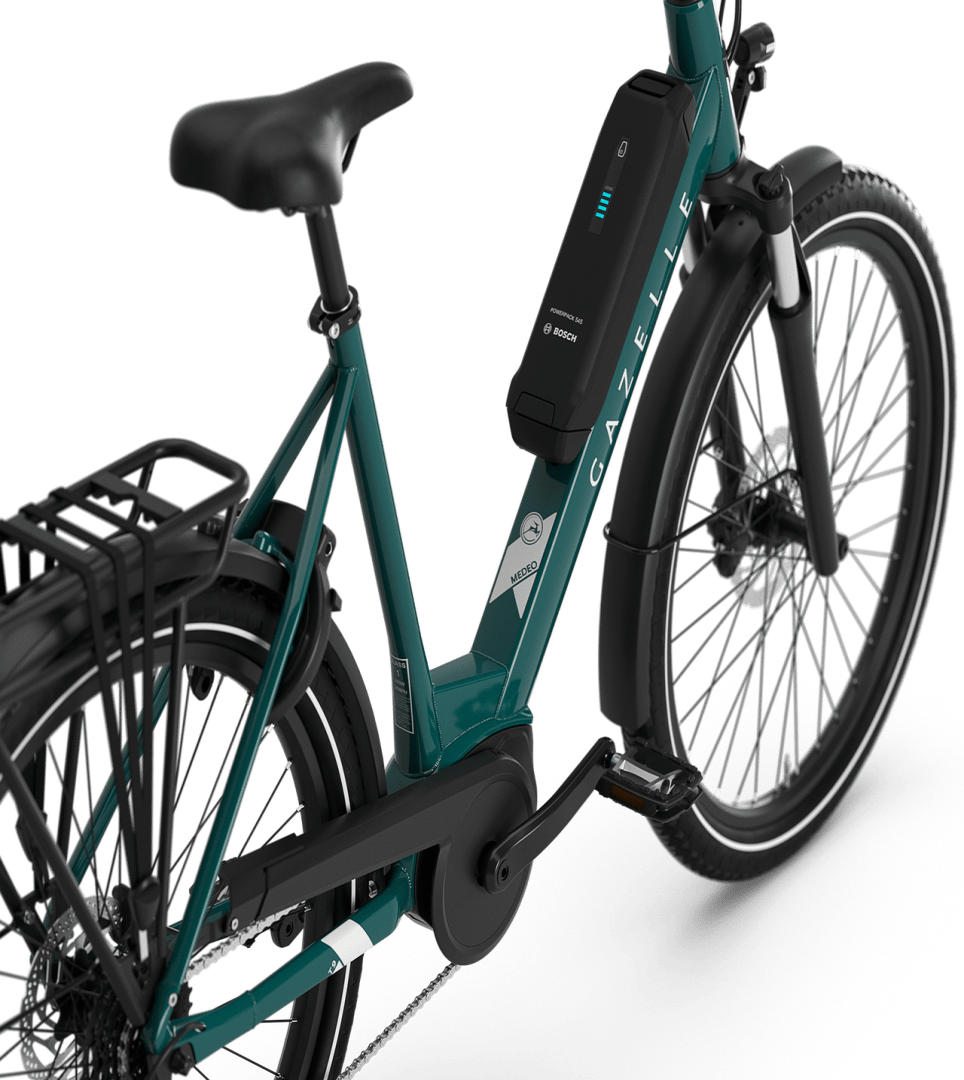 Hit the road with confidence Gazelle Gazelle Medeo T9 City E-bike low-step thyme green