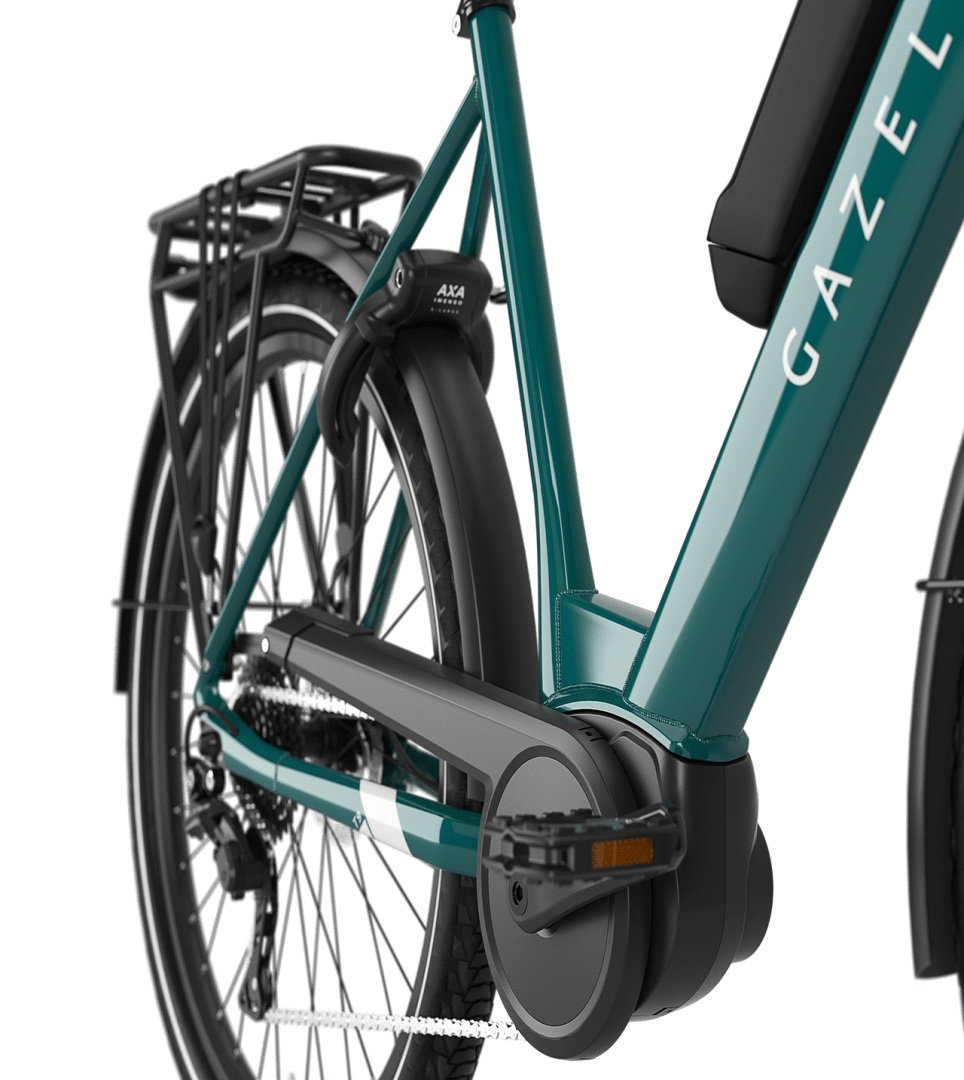 Easy on, easy off Gazelle Gazelle Medeo T9 City E-bike low-step thyme green