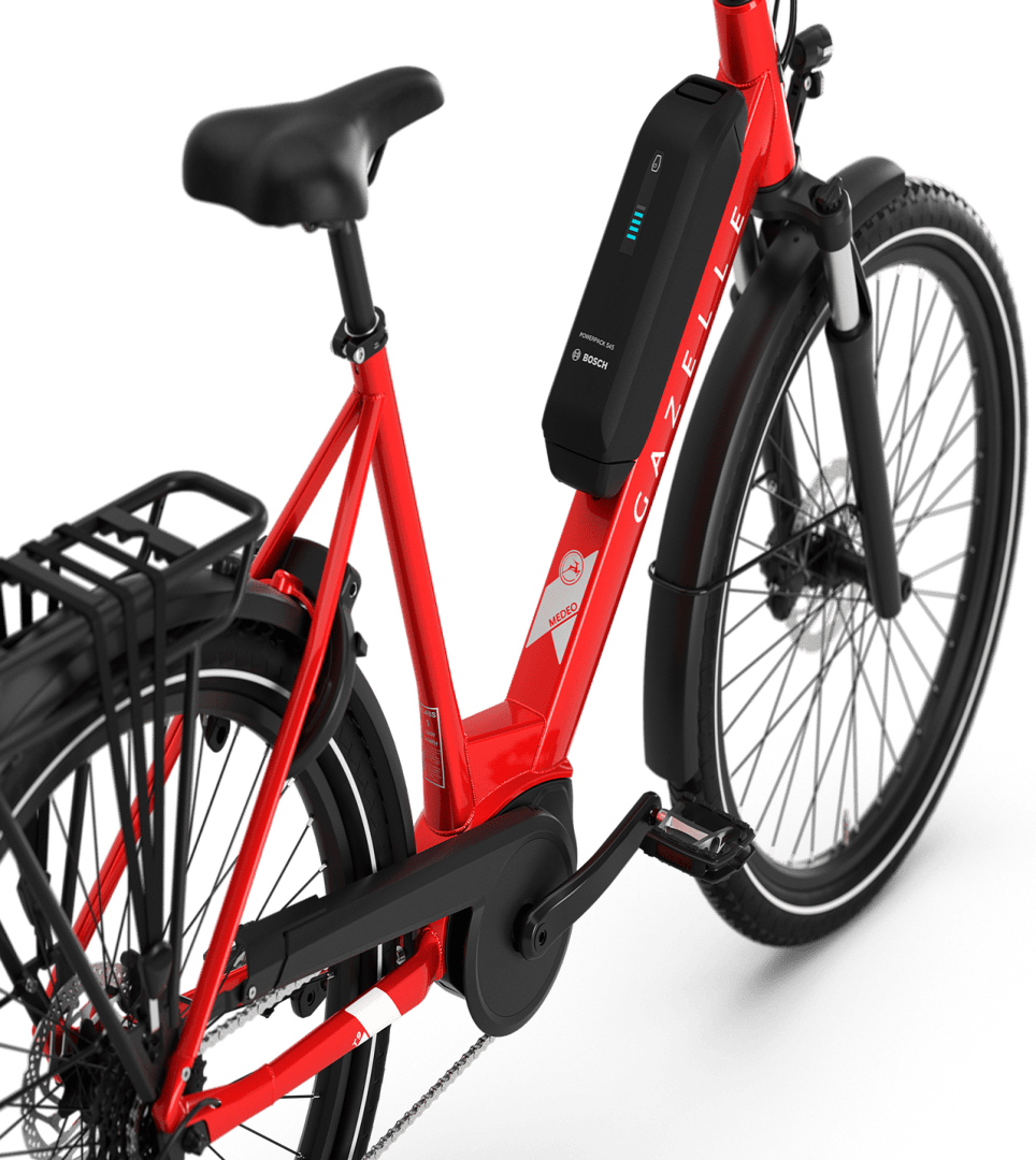 Hit the road with confidence Gazelle Gazelle Medeo T9 E-bike low-step champion red