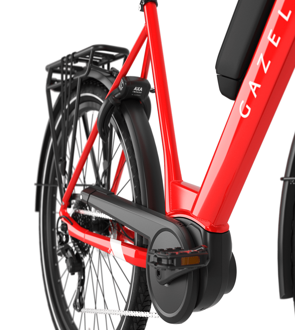 Easy on, easy off Gazelle Gazelle Medeo T9 E-bike low-step champion red