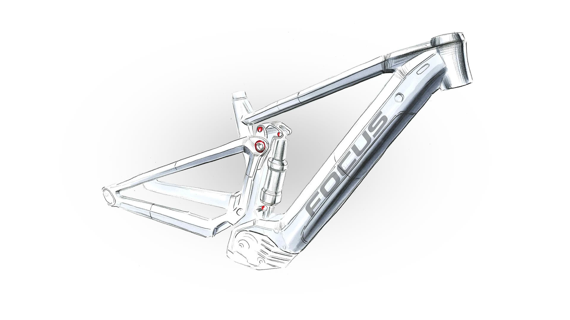 Sketch of the FOCUS JAM². From a sketch to the real e-MTB: FOCUS JAM².