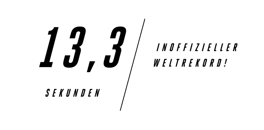 13,3 Sekunden