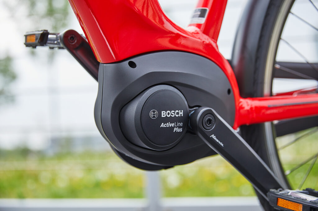 Rød cykelmotor | Den rigtige elcykel
