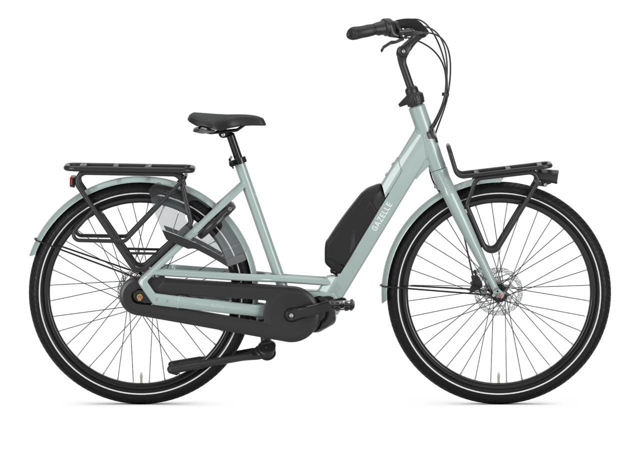 George Stevenson Biscuit leiderschap Gazelle Bloom C7 HMS kopen? | Elektrische moederfiets