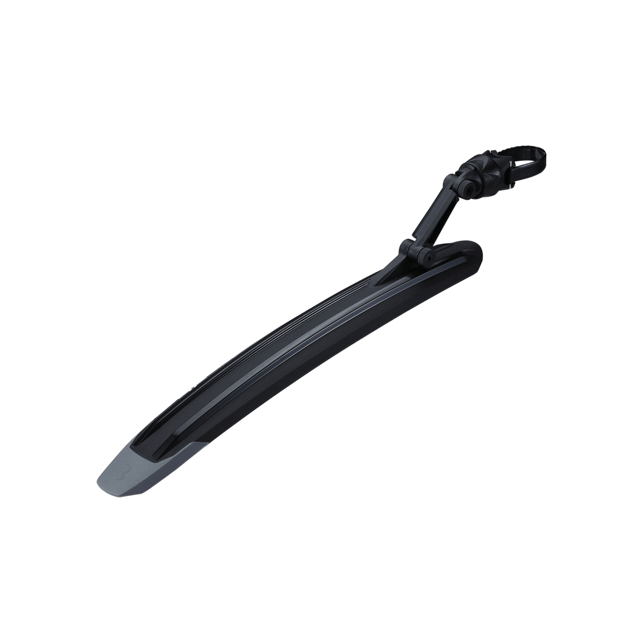 BBB MTBProtector BFD-13 – Parafango Anteriore Per Mountain Bike, Nero/Grigio, Fissaggio Rapido Per Tija 25-34,9mm