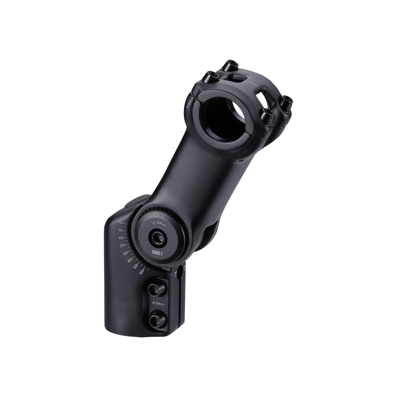BBB Unisex Highsix 130 mm verstelbare stuurpen roestvrijstalen bouten 40 hoek 31 8 midden diameter 6, zwart, 130 mm UK