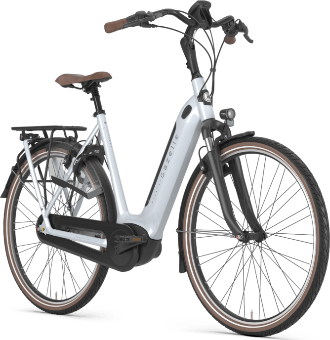 Gazelle Arroyo C7+ HMB Elite E-bike low-step frozen white