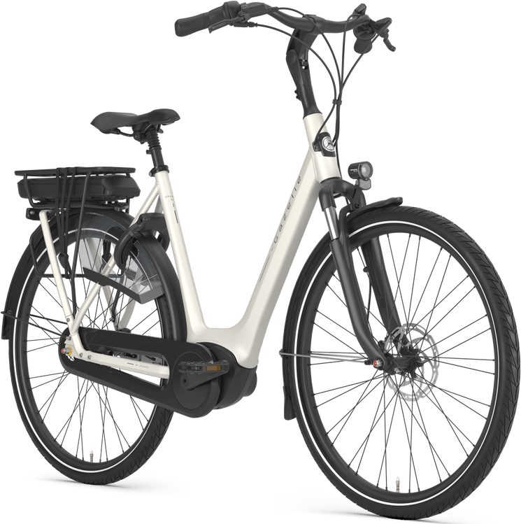 Gazelle Orange C8 E-bike low-step ivory white
