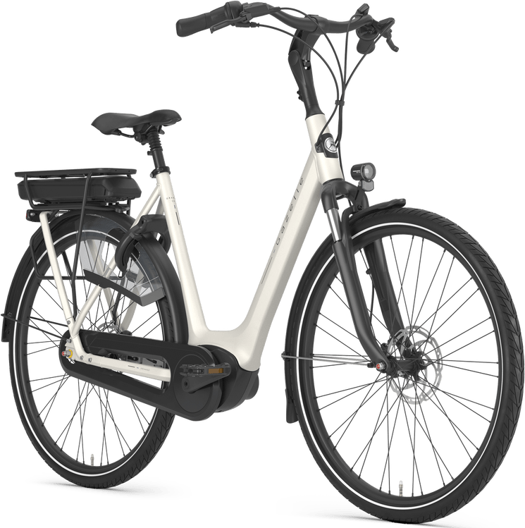 Gazelle Arroyo C8 Elcyklar low-step ivory white