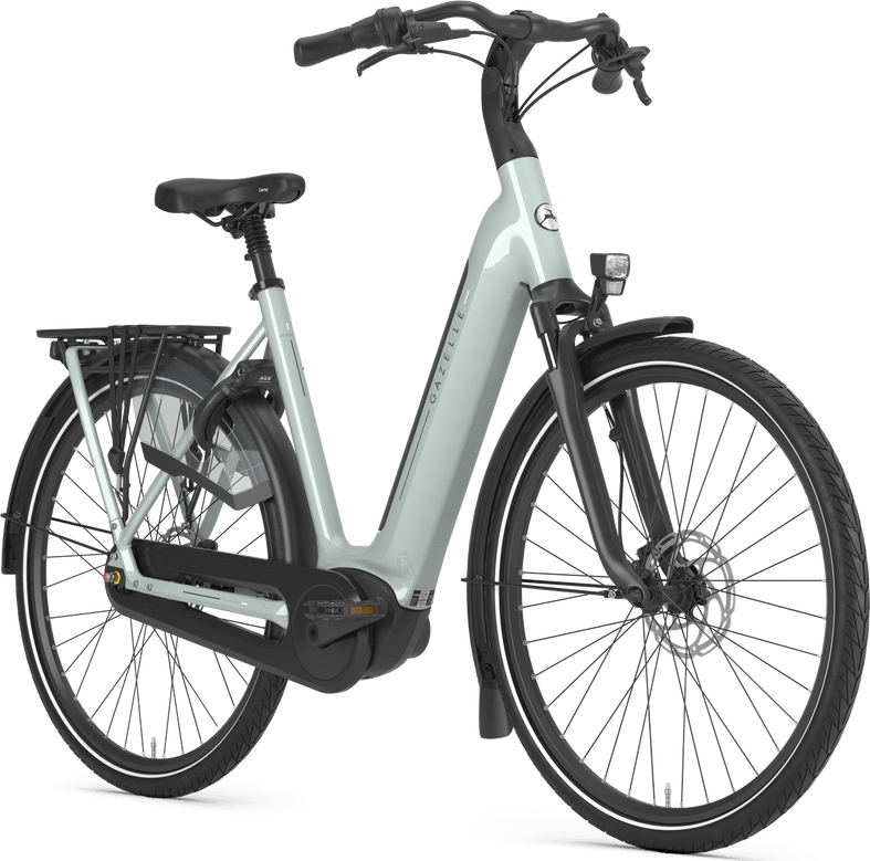 Gazelle Grenoble C8 E-bike low-step light olive