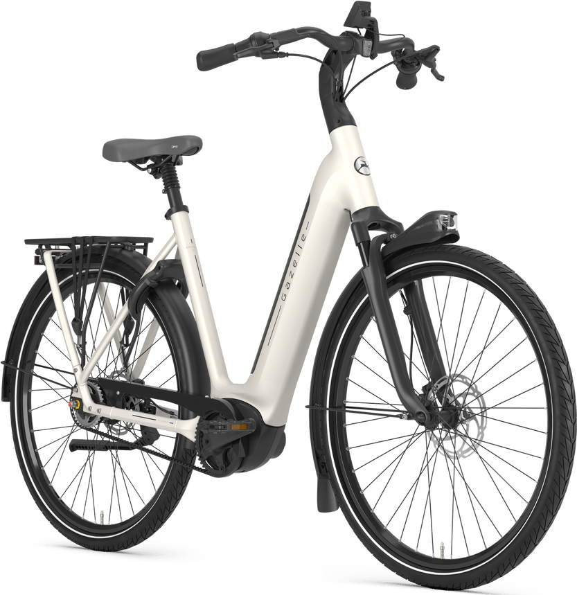 Gazelle Grenoble C5 E-bike low-step ivory white