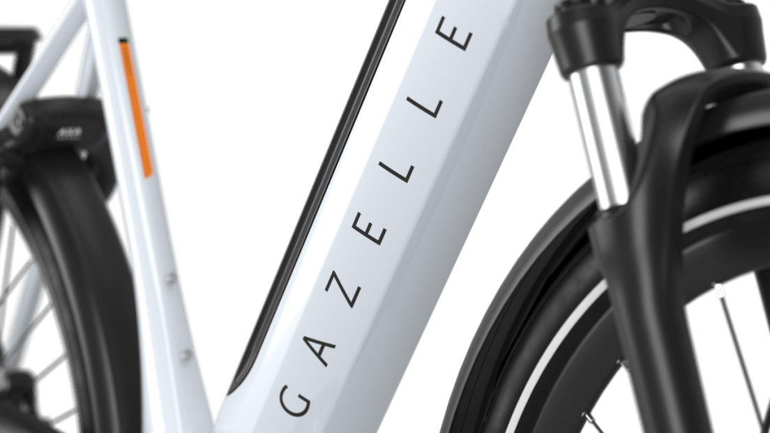 Gazelle Gazelle Ultimate T10 HMB E-bike low-step frozen white detail