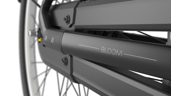Gazelle Bloom C380 HMS E-bike laag black detail