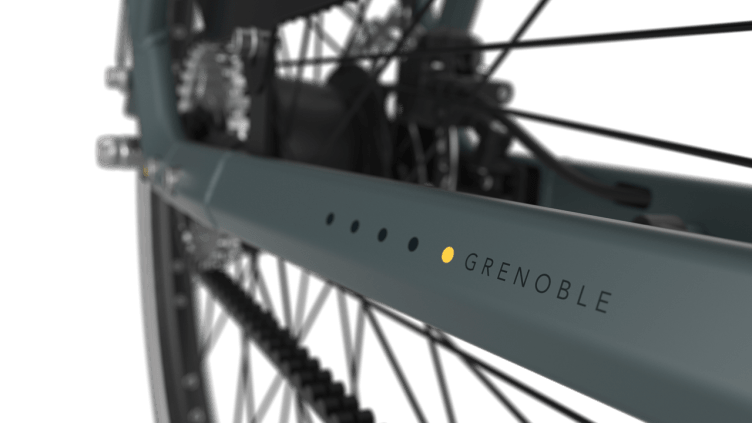 Gazelle Grenoble C5 HMB E-bike low-step petrol blue detail