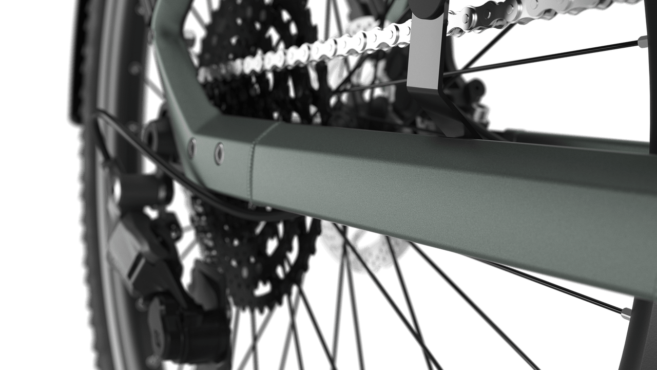 Gazelle Ultimate T11 E-bike lav twilight green detail