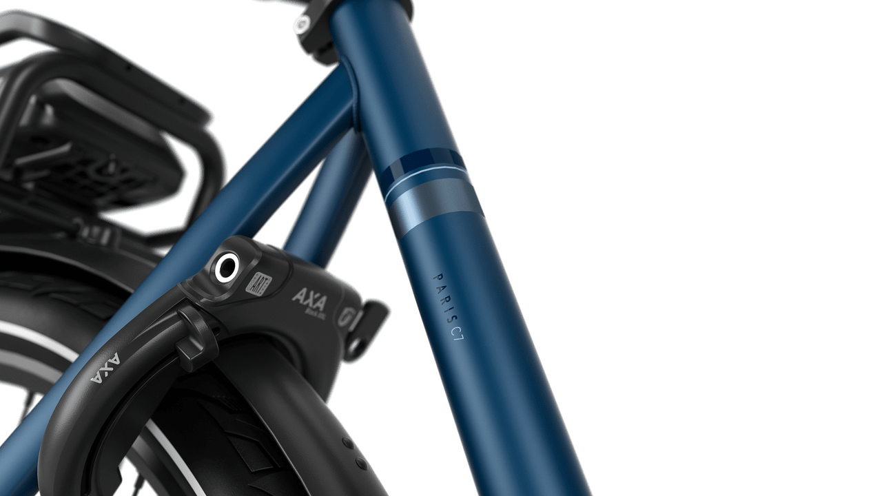 Gazelle Paris C7 HMB Urban E-bike lav mallard blue detail