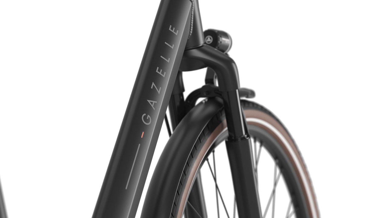 Gazelle Orange C8+ E-bike lav black detail