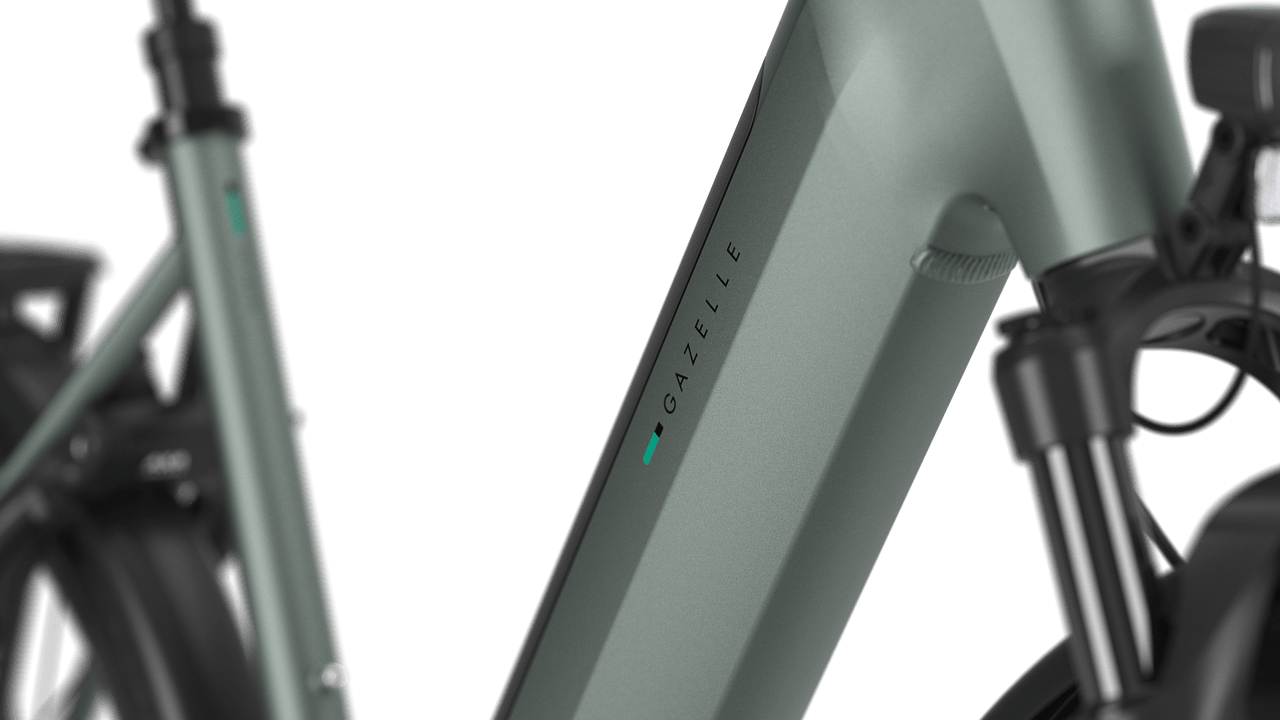 Gazelle Ultimate T11 E-bike lav twilight green detail