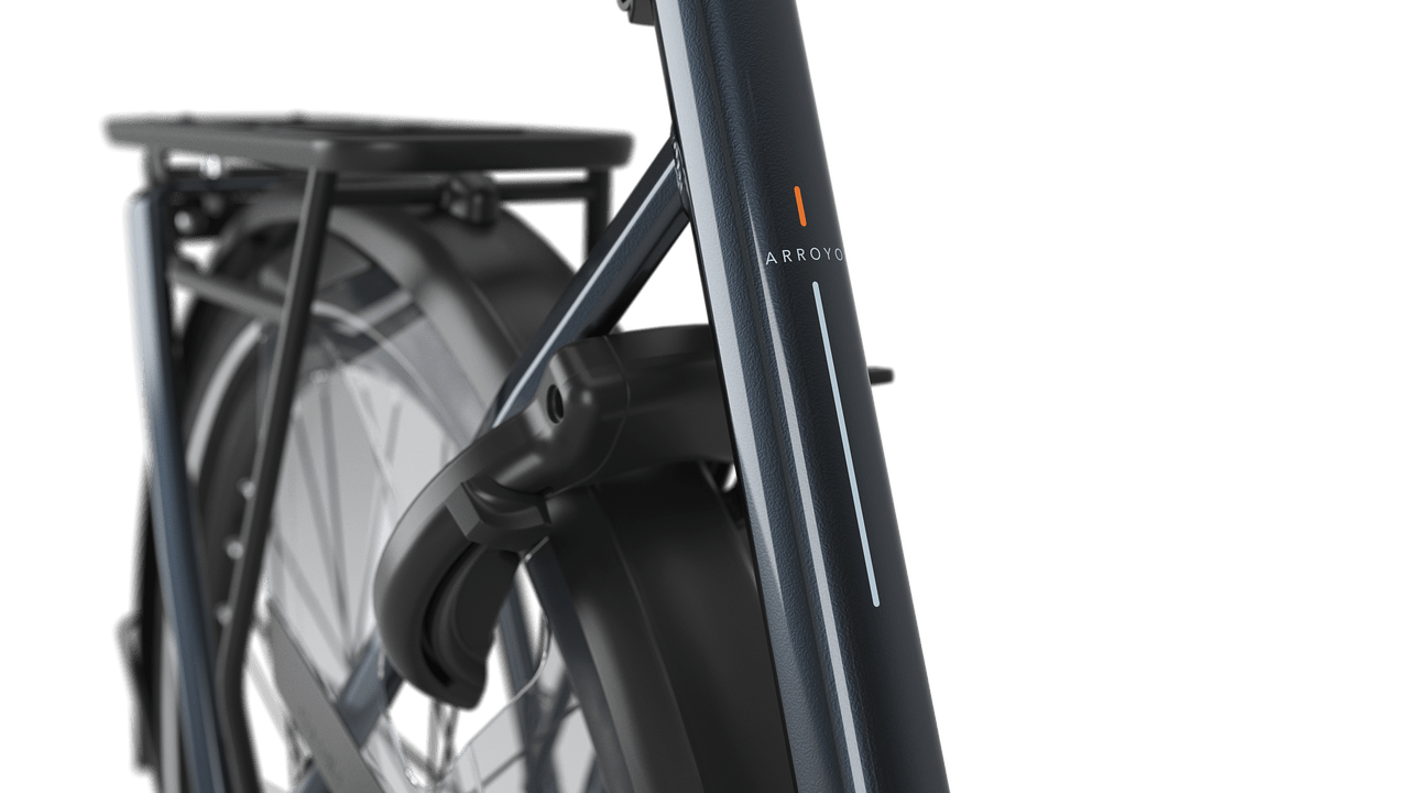 Gazelle Arroyo C5 Elite E-bike lav anthracite grey detail
