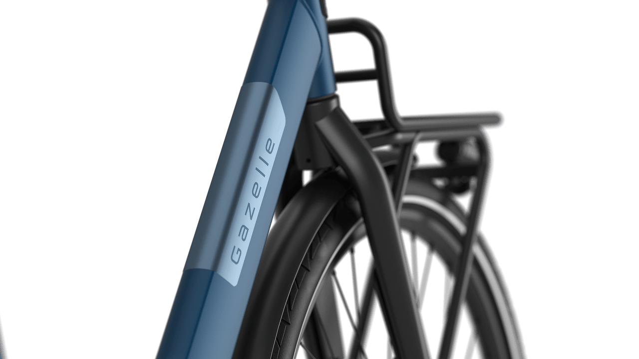 Gazelle Paris C7 HMB Urban E-bike lav mallard blue detail