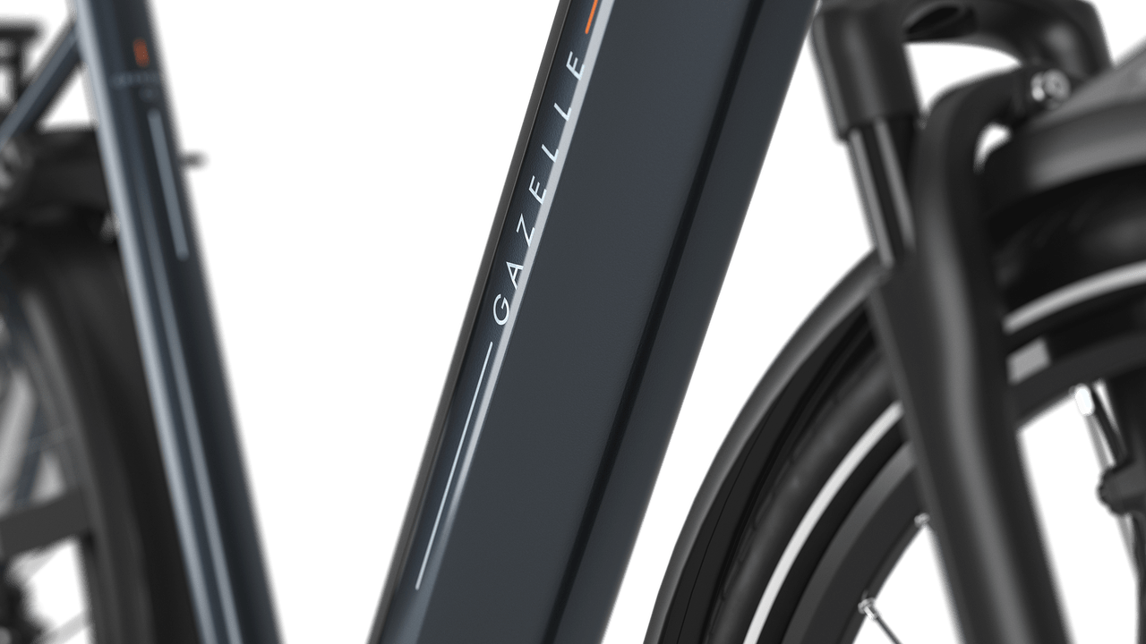 Gazelle Grenoble C5 E-bike lav anthracite grey detail