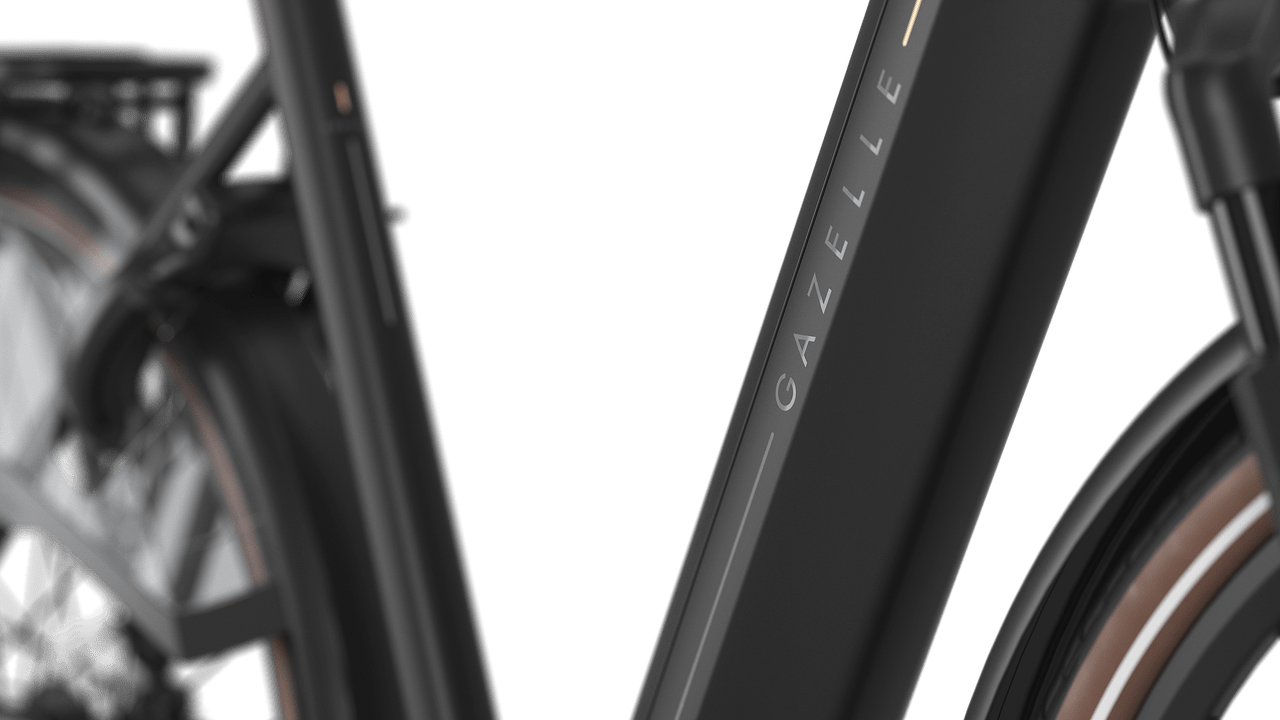 Gazelle Arroyo C8+ Elite E-bike lav black detail