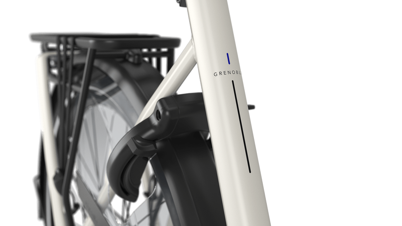 Gazelle Grenoble C5 E-bike lav ivory white detail