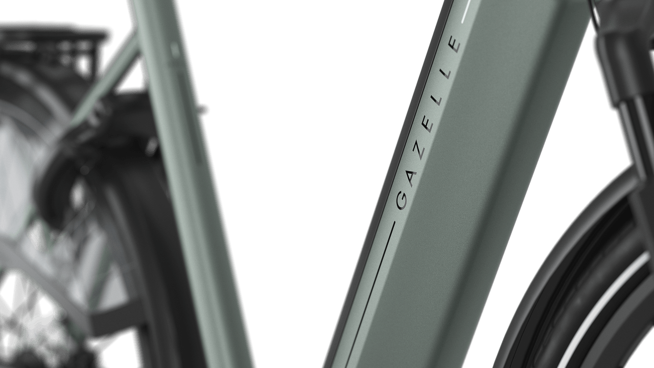 Gazelle Arroyo C8+ Elite E-bike lav twilight green detail