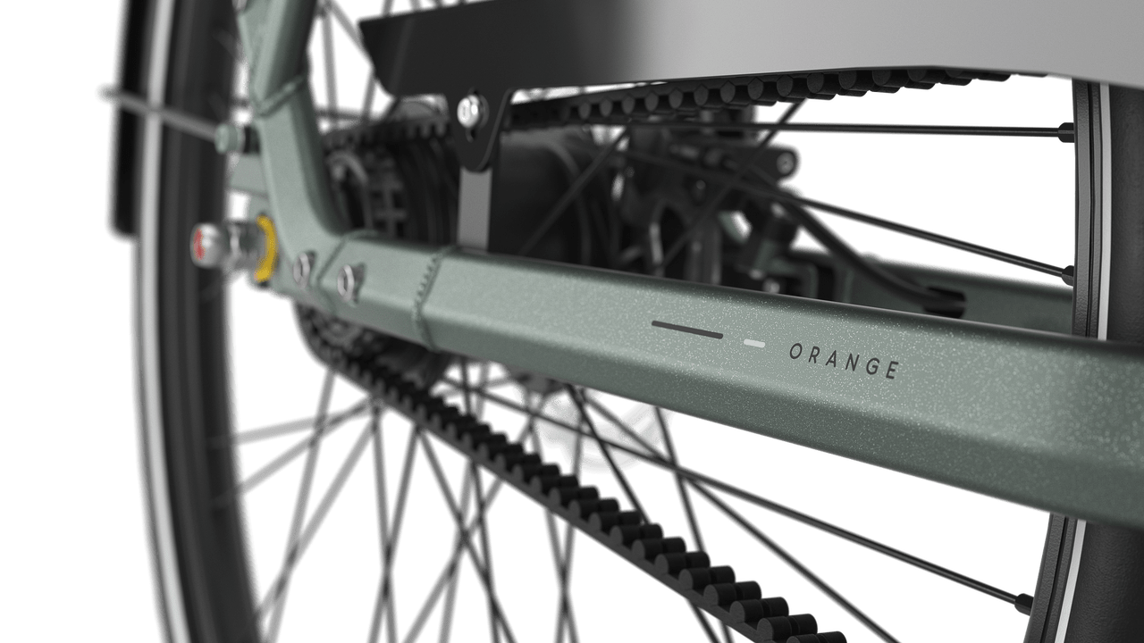 Gazelle Orange C8+ E-bike lav twilight green detail