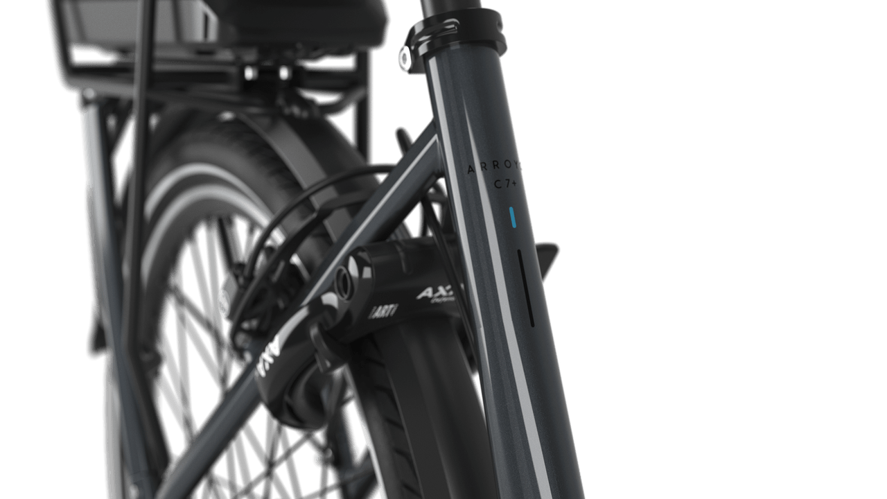 Gazelle Arroyo C7+ HMB 26" E-bike lav anthracite grey detail