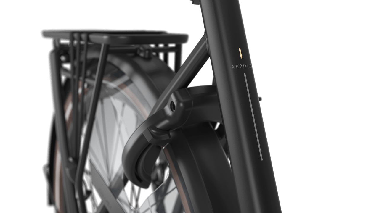 Gazelle Arroyo C8+ Elite E-bike lav black detail