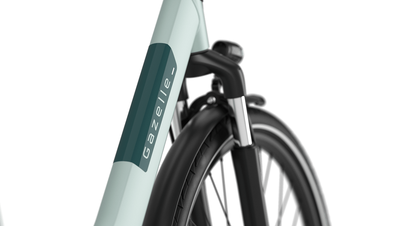 Gazelle Paris C7 HMB E-bike lav light olive detail