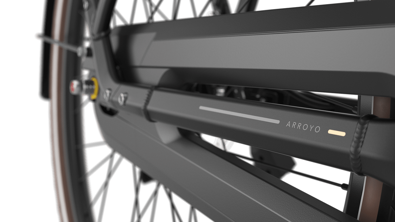 Gazelle Arroyo C8+ Elite E-bike lav black detail
