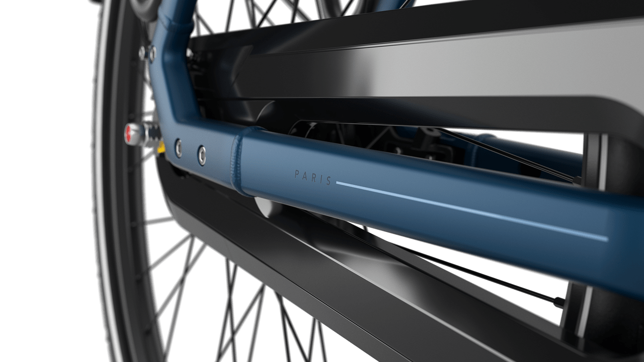 Gazelle Paris C7 HMB Urban E-bike lav mallard blue detail