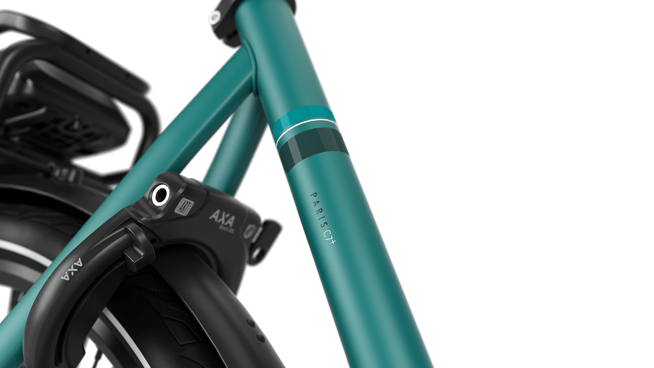 Gazelle Paris C7+ E-bike low-step thyme green detail