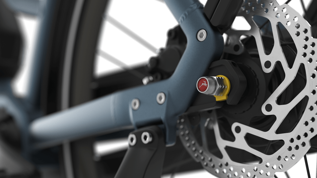 Gazelle Esprit C7 E-bike lav legion blue detail