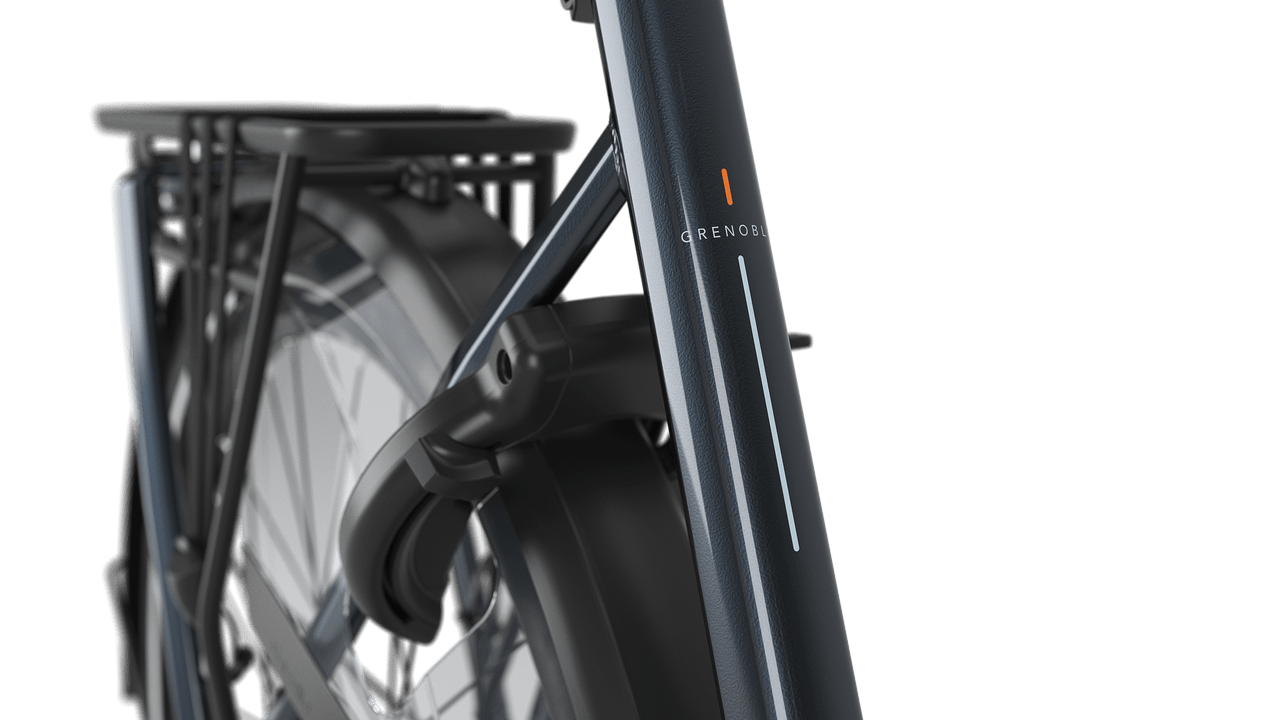 Gazelle Grenoble C5 E-bike lav anthracite grey detail