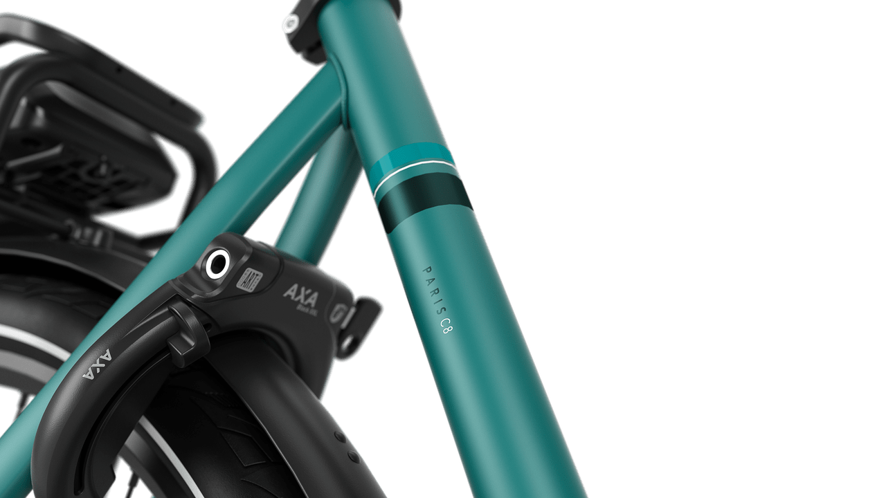 Gazelle Paris C8 HMB E-bike lav thyme green detail