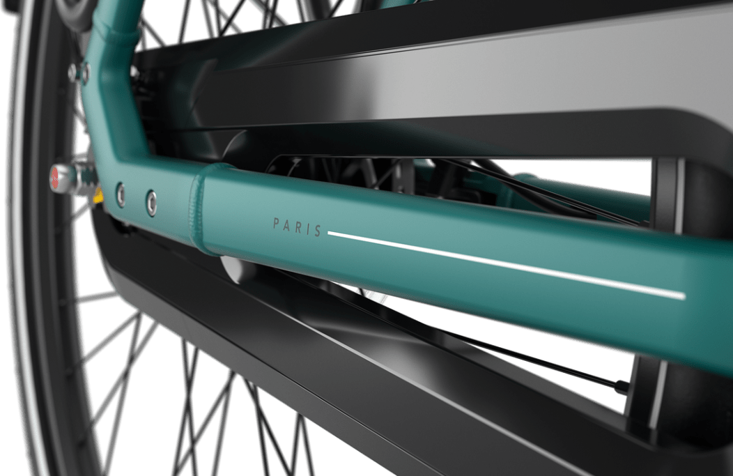 Gazelle Paris C7+ E-bike low-step thyme green detail