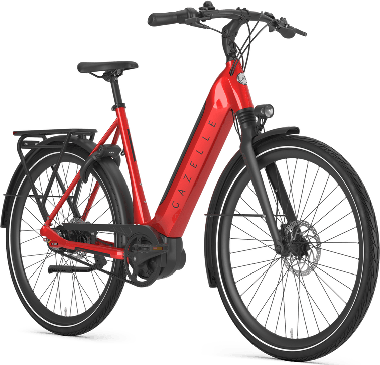 Gazelle Ultimate C8+ HMB E-bike low-step champion red