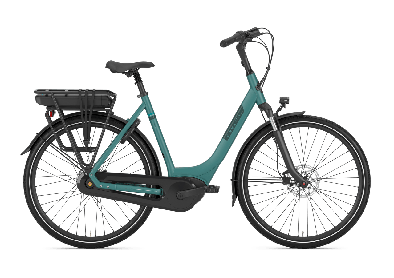 Gazelle Paris C7+ HMB E-bike low-step thyme green
