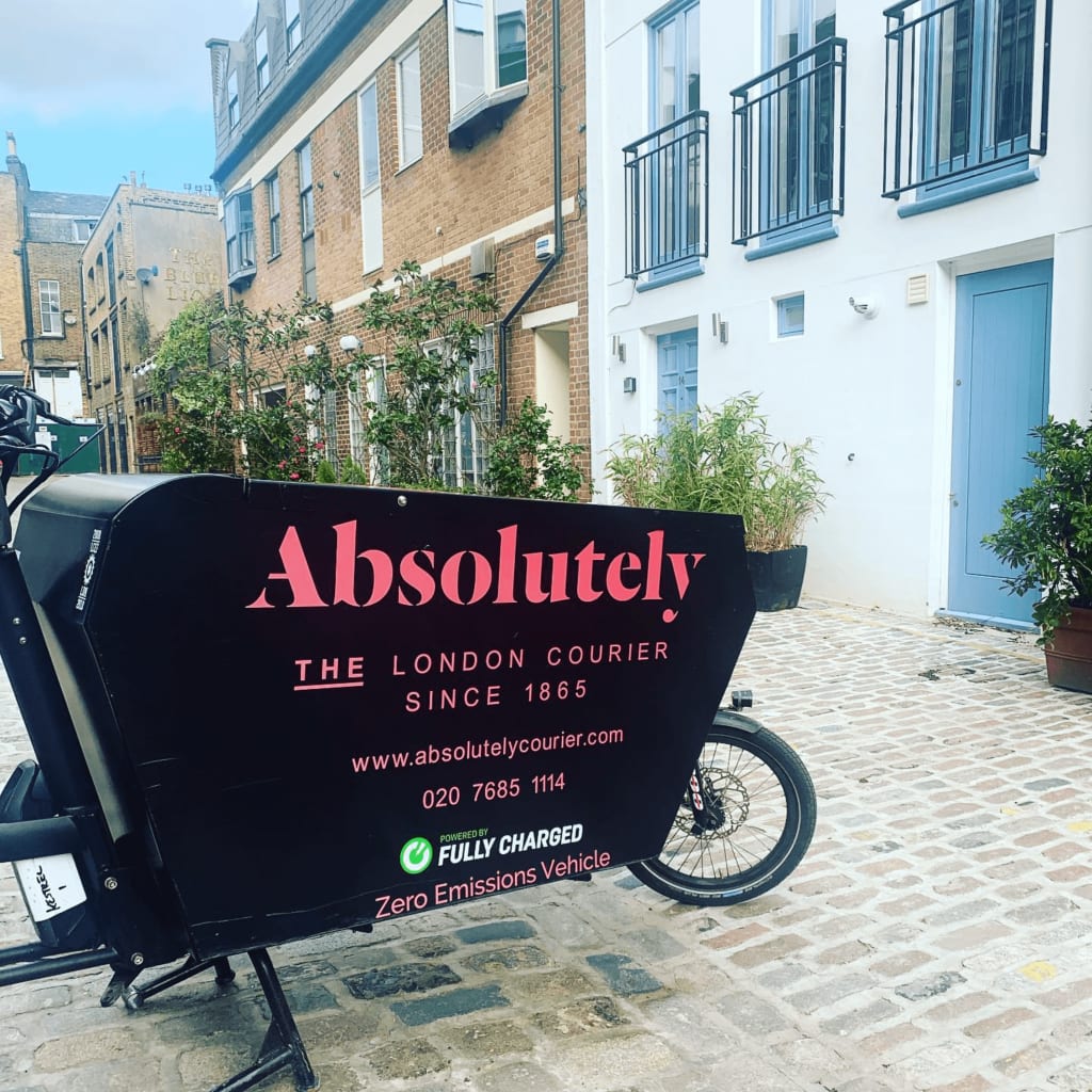 Urban Arrow in historic London street
