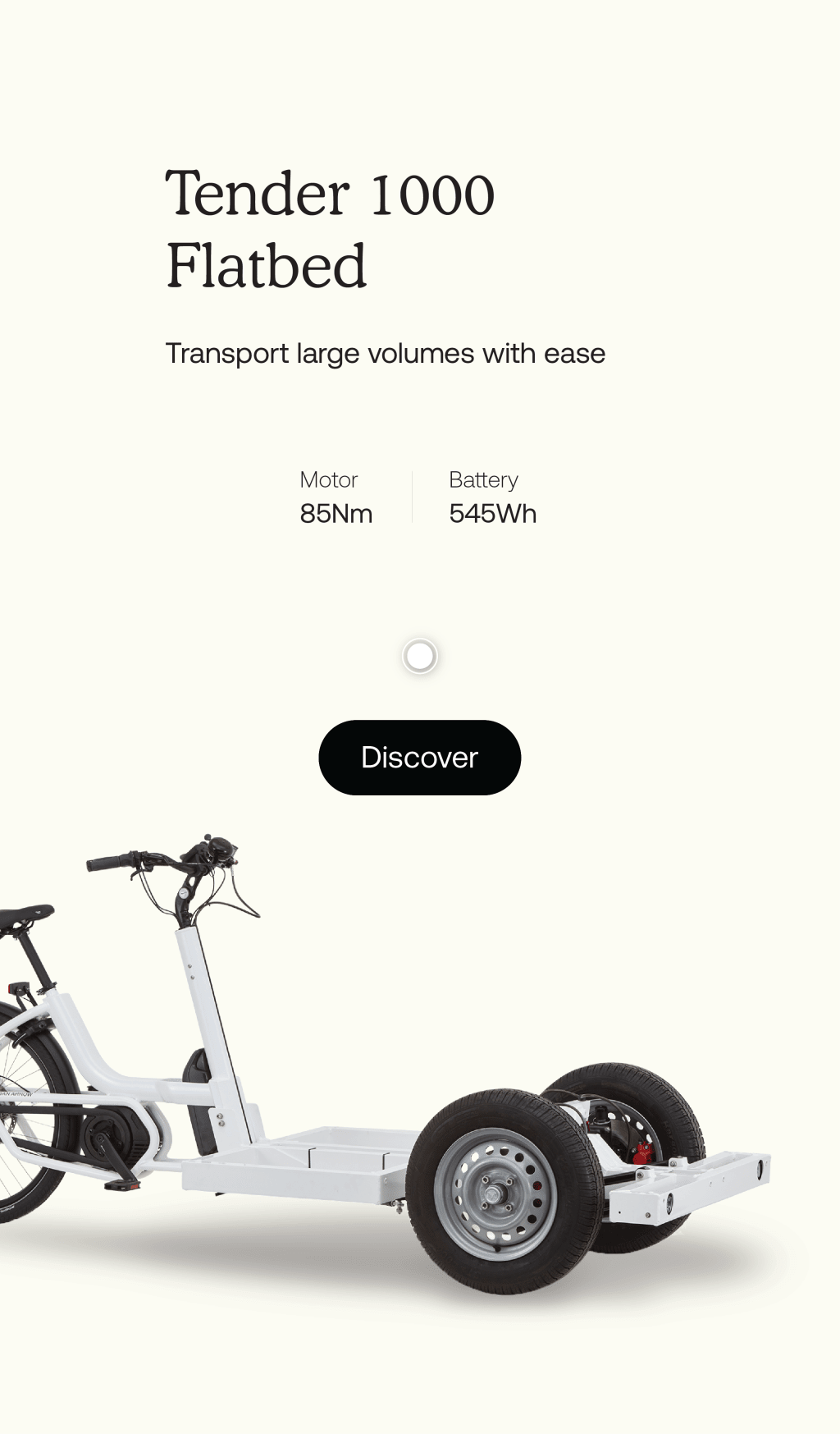 Urban Arrow Tender - The Professional Electric Cargo bike