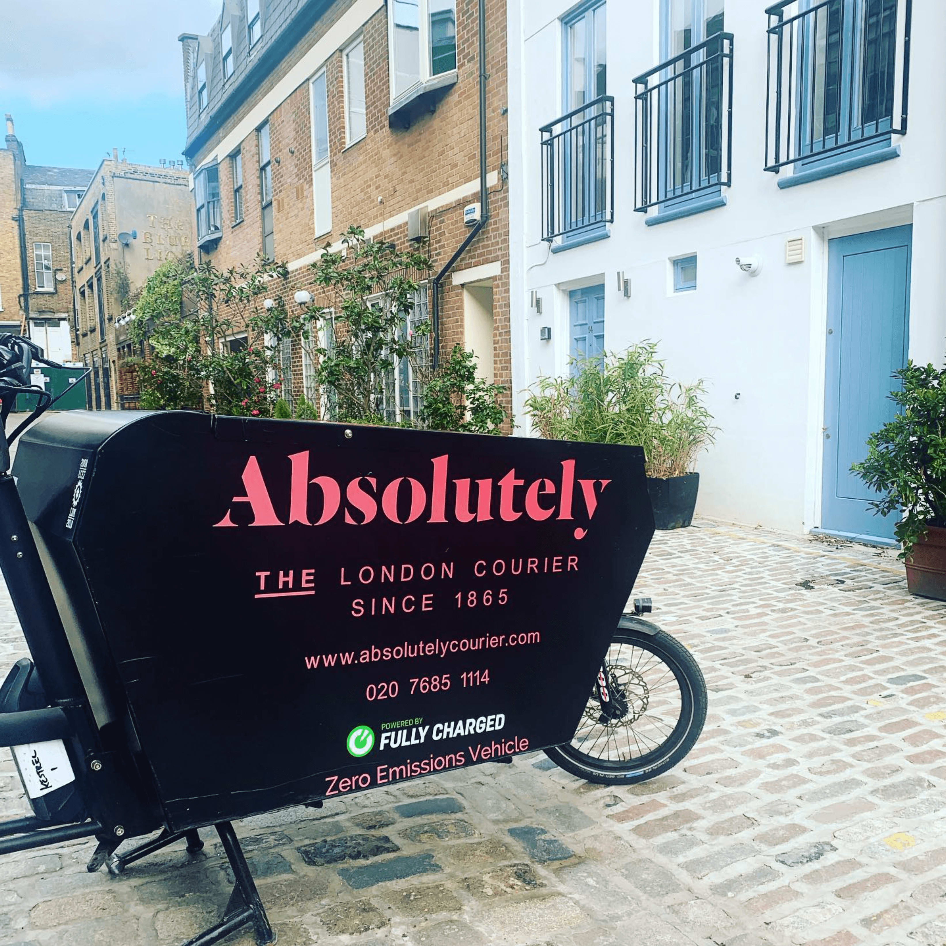 Urban Arrow in historic London street